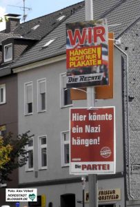 Diese Plakate fallen unter die freie Meinungsäußerung.