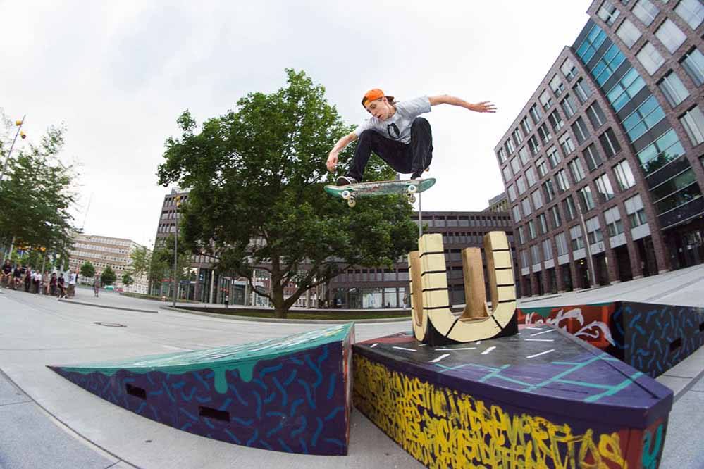 Skaten am Dortmunder U geht ab Juni wieder los. Foto: Lukas Seelwische