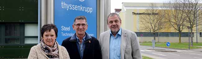 Sabine Birkenfeld, Hartmut Schink und Hans-Jürgen Meier.