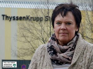 Sabine Birkenfeld ist Betriebsrats-Vorsitzende bei Thyssen Krupp Steel in Dortmund.