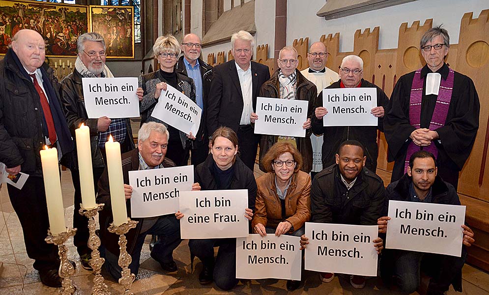 Um die Gleichwertigkeit aller Menschen ging es am Montag im Ökumenischen Gottesdienst zum Tag der Arbeit in der Propsteikirche. Foto: Michael Bodin/ pdp