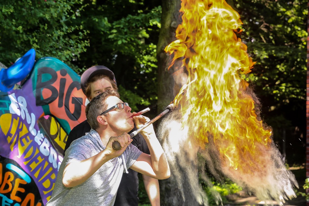 Beim Vatertag im Big Tipi ging es nicht nur wegen des Wetters hoch her.