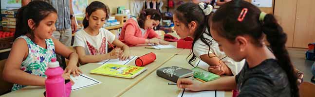 Gesundheitsförderung ist sich in den Willkommensklassen der Oesterholzgrundschule ein Thema.