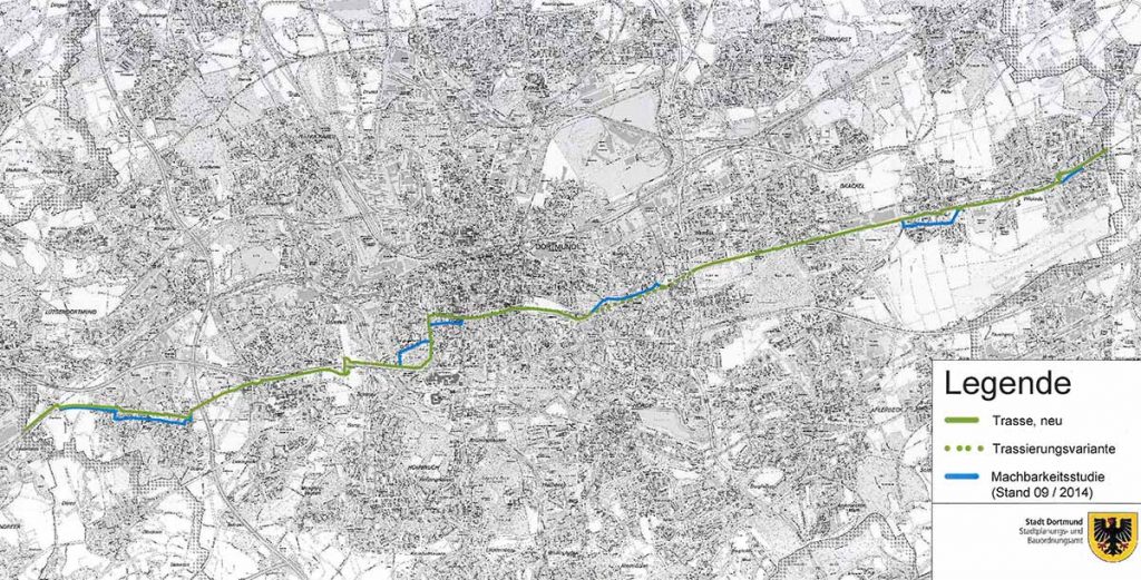 Der Radschnellweg Ruhr (RS1) durch Dortmund könnte früher Realität