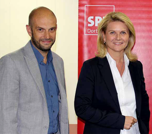 Marco Bülow (Kandidat im Bundestagswahlkreis 142), Sabine Poschmann (Kandidatin im Bundestagswahlkreis 143),