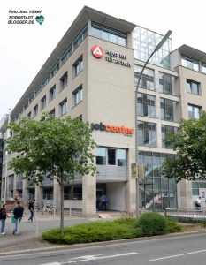 An der Steinstraße in der Nordstadt in ist die Zentrale von Agentur für Arbeit und Jobcenter in Dortmund.