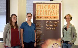 Stellten das Programm vor: Von rechts: Festivalleiterin Katrin Gellermann, Ilka Seuken, Katharina Weber. Foto: Ole Steen