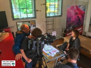 WDR dreht mit Melanie Huber bei den Nordstadtbloggern