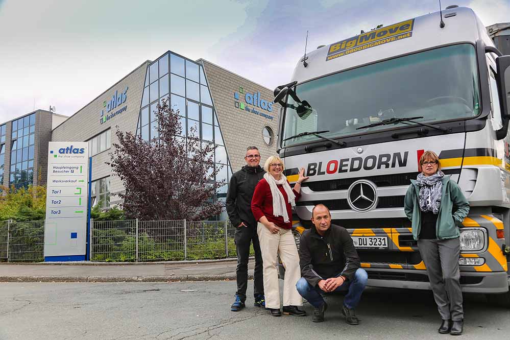 Die Atlas-Schuhfabrik und die Spedition Bloedorn unterstützen die Dortmunder Tafel.