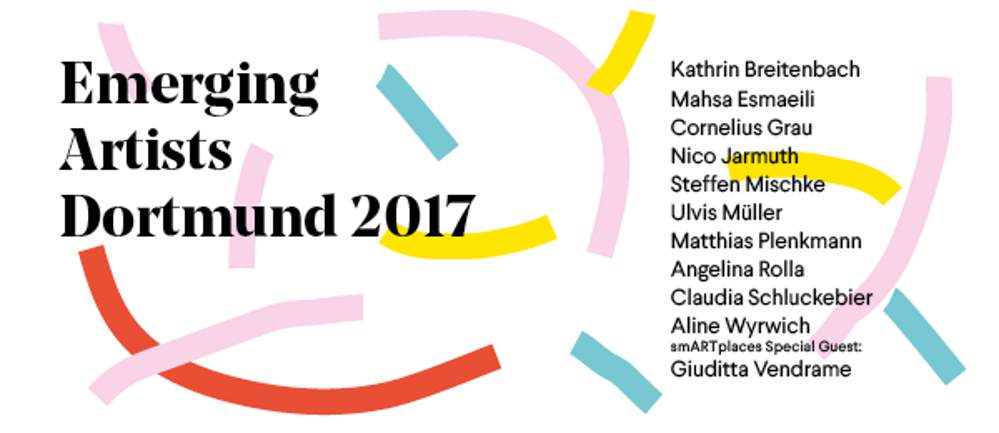 Das Festival "Emerging Artists Dortmund" findet vom 16. September bis zum 12. November statt. Grafik: Benedict Graf und Patrick Kochne