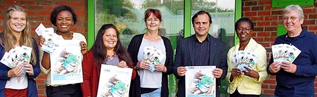 Von links nach rechts: Julia Gräbe (Africa Positive e. V.), Belinda Ewang (DKH), Berenice Becerrel (Stadtteil-Schule e.V.), Ulrike Markowski (DKH), Levent Arslan (DKH), Veye Tatath (Africa Positive e.V.), Horst Ramisch (DKH).