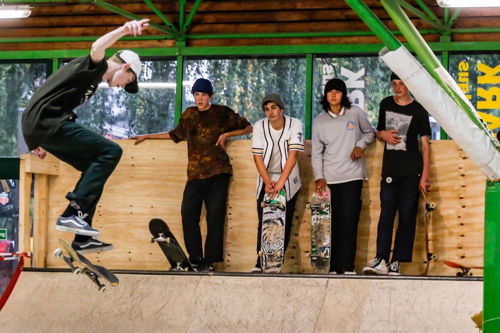 Auch im Skatepark am Keuning-Haus wurde die Nacht der Jugendkultur  gefeiert. 