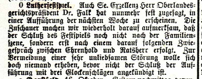 Berichterstattung der Dortmunder Zeitung am 17.10.1889.