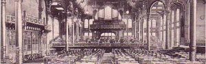 Großer Festsaal im Saalbau Fredenbaum um 1900 (Slg K Winter)