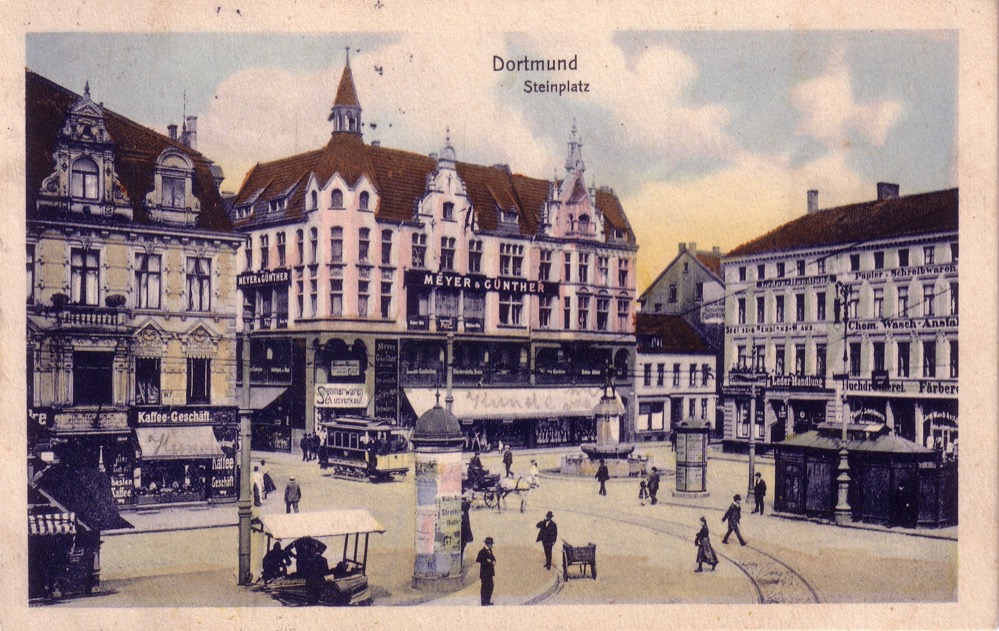 Die alte Immobilie Meyer & Günther um 1905. Bild: Sammlung Klaus Winter