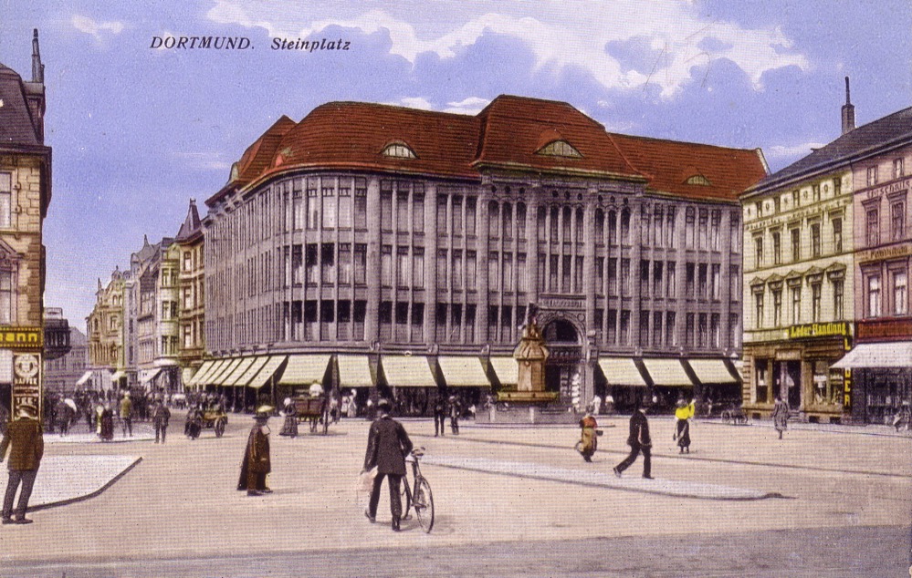 Meyer & Günther - das Kaufhaus am Steinplatz um_1915. Bild: Sammlung Klaus Winter