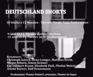 Deutschland Shorts - Experimentelles Theater über zwei Tage