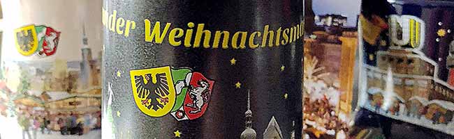 Außen anthrazit und innen BVB-gelb: die Tasse für den beliebten Glühwein.