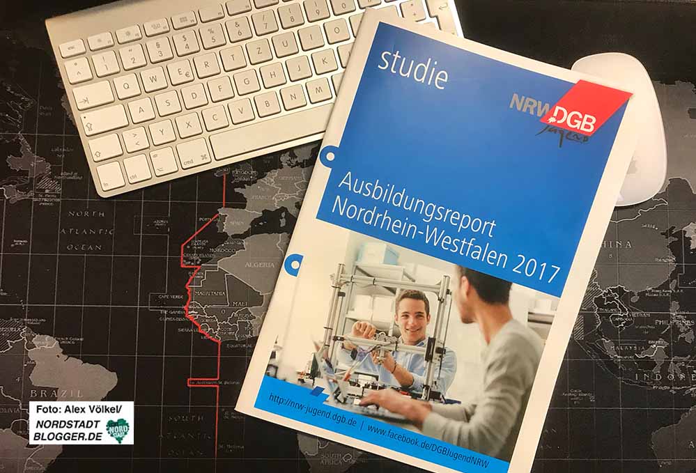 Der DGB-Ausbildungsreport 2017 für Nordrhein-Westfalen liegt auf dem Tisch.