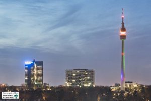 Skyline von Dortmund mit Florianturm