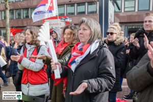 Verdi-Demo an dem Katharinen-Tor in Dortmund zwischen dem Hauptbahnhof und der Kampstraße.