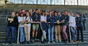 Neben einer Stadttour und einer Andacht stand auch ein Stadionbesuch auf dem Programm. Foto: Andreas Roshol