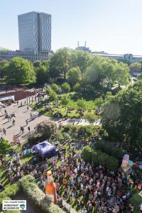 Blick über den Stadtgarten Richtung Südwesten.