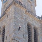 Die Kletterstation an der St.Reinoldi Kirche zog viele BesucherInnen an.