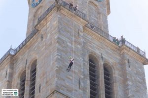 Die Kletterstation an der St.Reinoldi Kirche zog viele BesucherInnen an.