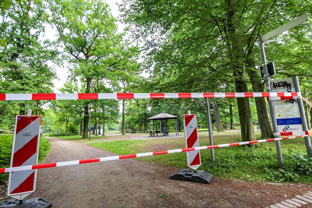 Aktuell sind Teile des Fredenbaumparks - darunter auch der Grillplatz - gesperrt.