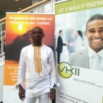 Armel Djine, Vorstandsvorsitzender des Verein Kamerunischer Ingenieure und Informatiker Ruhrbezirk e.V. (VKII)