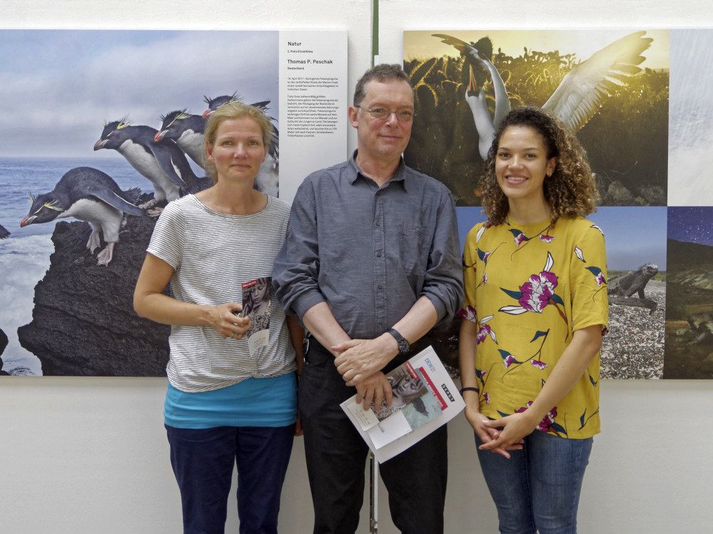 V.l.: Claudia Schenk (Depot), Wolfgang Bödeker (DSW21) und Carla Vlaun (World Press Photo Foundation)