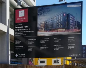 Dortmund Tourismus, aktueller Neubau des Leonardo Hotel am Burgwall