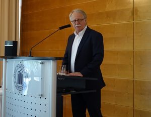 Dortmund Tourismustreff 2018 Kirchentagspräsident Hans Leyendecker. Foto: Gerd Wüsthoff