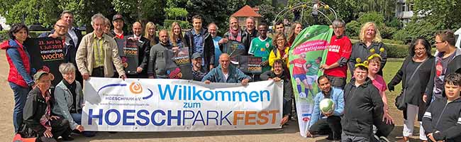 Das Organisationsteam vom Hoeschparkfest freut sich am 1. Juli über viele BesucherInnen. Foto: Joachim vom Brocke