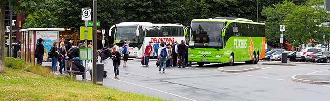 Der Fernbusverkehr belastet die Luft nördlich des Hauptbahnhofs. Fotos: Max Zienau