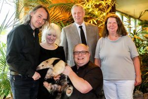 Freuen sich auf's SCHALLFEST: v.l. kunstgruppe GOTTLIEB, Jörg Stüdemann, Dr. Rosemarie E. Pahlke und Dr. Frank Brandstätter (u).