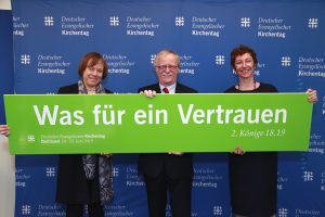 Der 37. Deutsche Evangelische Kirchentag steht unter dem Motto „Was für ein Vertrauen“. Foto: Silvia Kriens