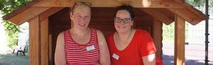 Die beiden künftigen Familienberaterinnen Nicole Gebhardt (l.) und Alien Datz.