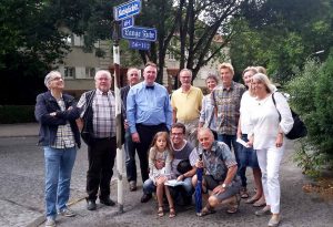 Historische Straßenschilder für die Zechensiedlung Oberdorstfeld