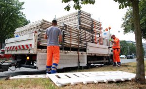 Die vorbereitenden Arbeiten am Ostwall haben begonnen. Foto: Karsten Wickern