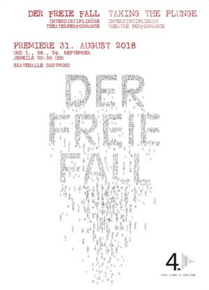 vier.D, DER FREIE FALL Perfomance in der Skatehalle am Dietrich-Keuning-Haus