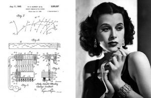 Geniale Göttin Hedy Lamarr und eine ihrer Skizzen