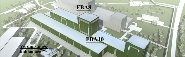 Hallenlayout der Feuerbeschichtungsanlage 10, im Hintergrund ist die bestehende Feuer- beschichtungsanlage 8 zu sehen. Foto: Screenshot Antrag