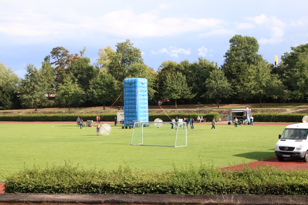 In der „Sport&Fun Area" konnten die BesucherInnen klettern, Fußball spielen und vieles mehr.