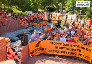 Protest in Dortmund gegen eine Politik, der sich weder um Rechte, noch um den Tod von Menschen bekümmert.