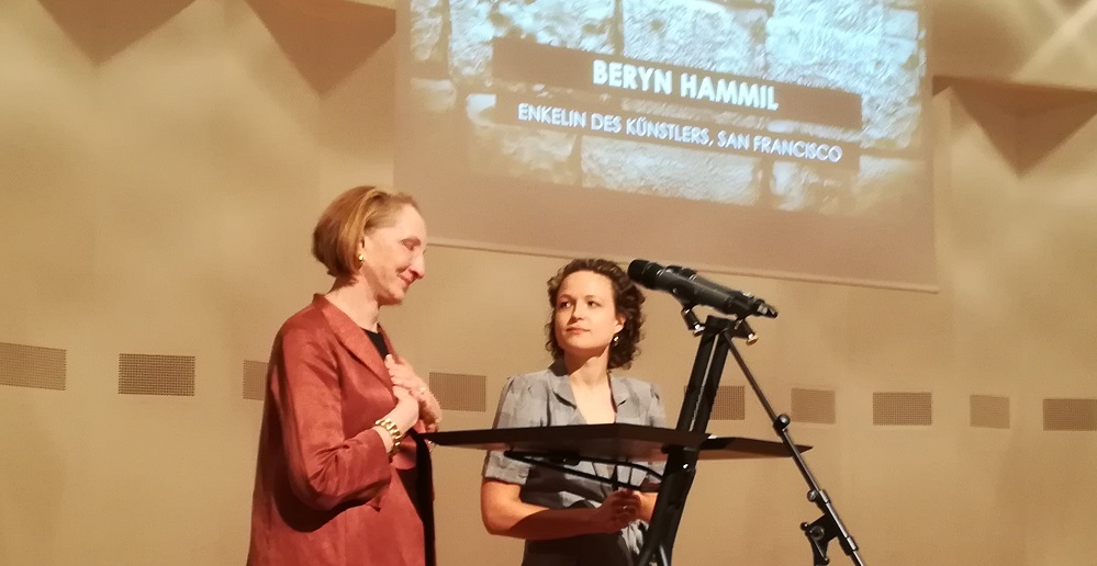 Hammil während ihrer Dankes Laudatio