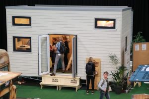 Für großes Interesse bei den Besuchern sorgten u.a. die mobilen Tiny Houses. Foto: Westfalenhallen GmbH / Foto: Anja Cord