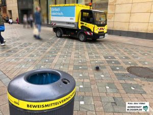 Die EDG setzt schon seit einigen Jahren kleine elektrische Müllwagen in der City ein. Foto: Alex Völkel