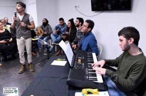 Die vereinseigene Gruppe „Music of Hope“ aus der Nordstadt intonierte arabische Weisen.